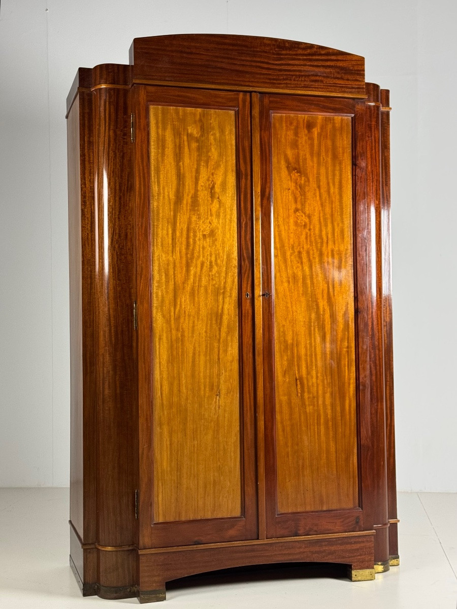 Armoire Art déco avec miroirs-photo-2