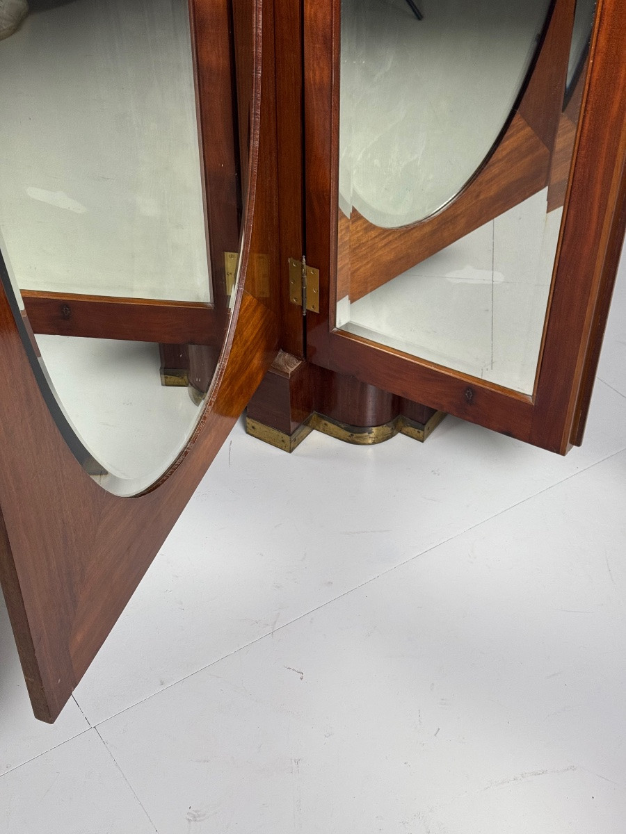 Armoire Art déco avec miroirs-photo-6