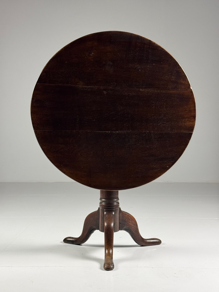 Tilting Tabletop In Antique English Oak-photo-4