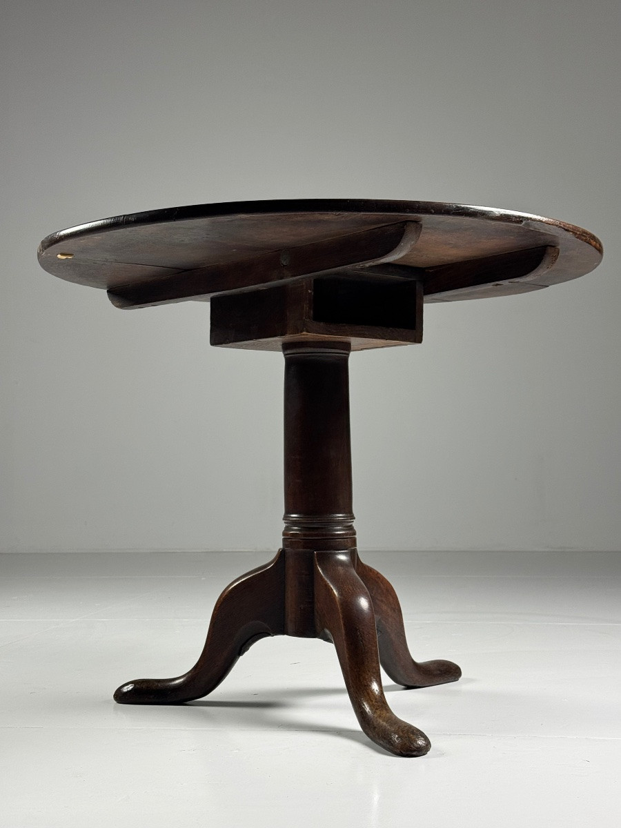 Tilting Tabletop In Antique English Oak-photo-4