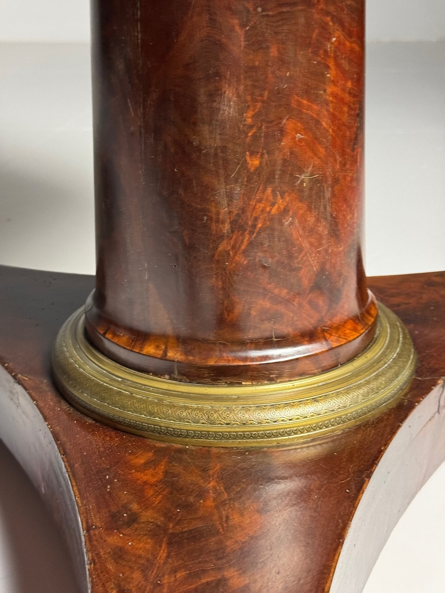 Table centrale en acajou, XIXe siècle-photo-2