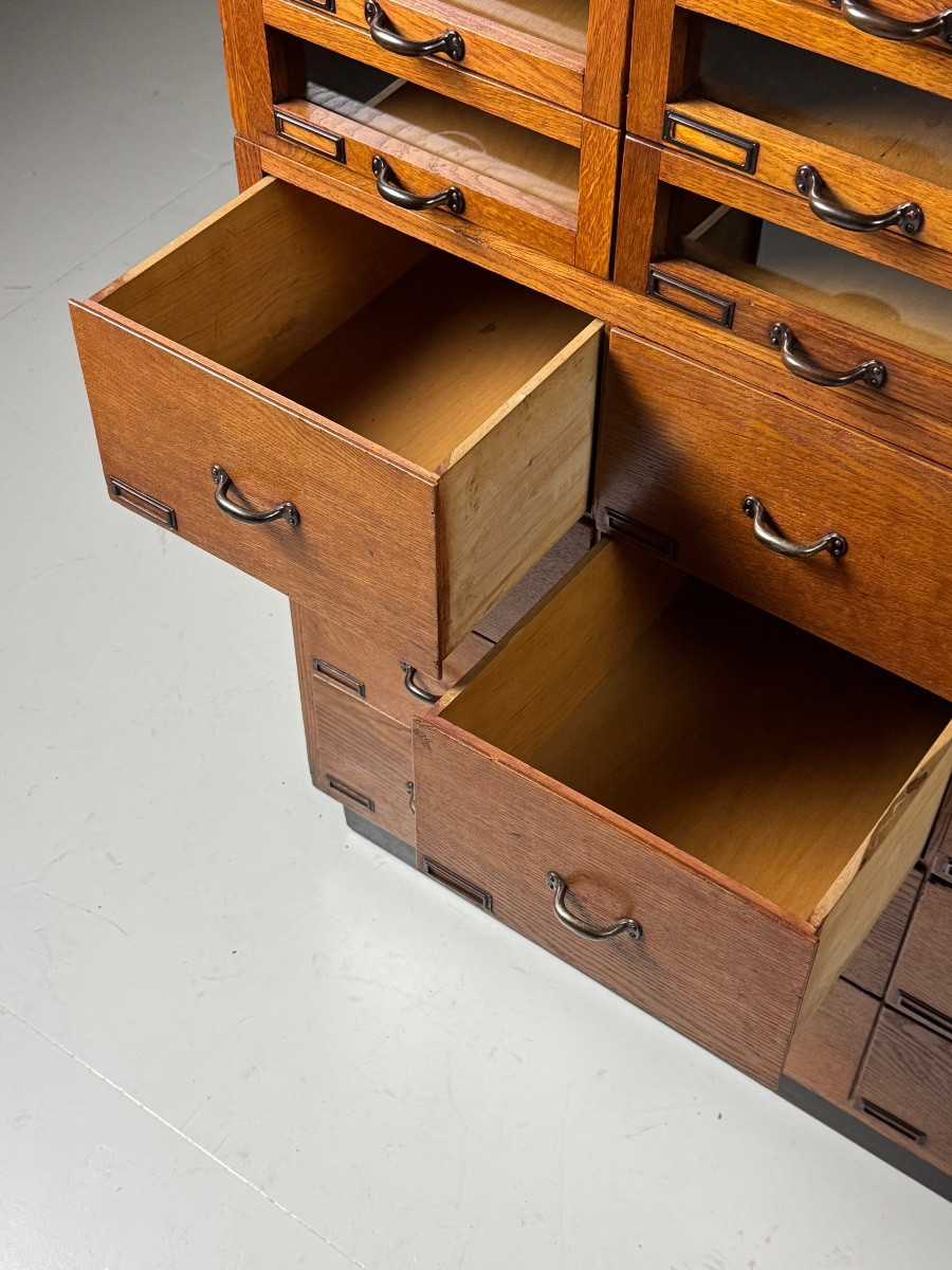 Armoire à fournitures armoire d'apothicaire vintage-photo-4