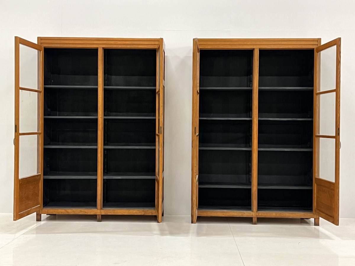 2 X Art Deco Style Bookcases-photo-3