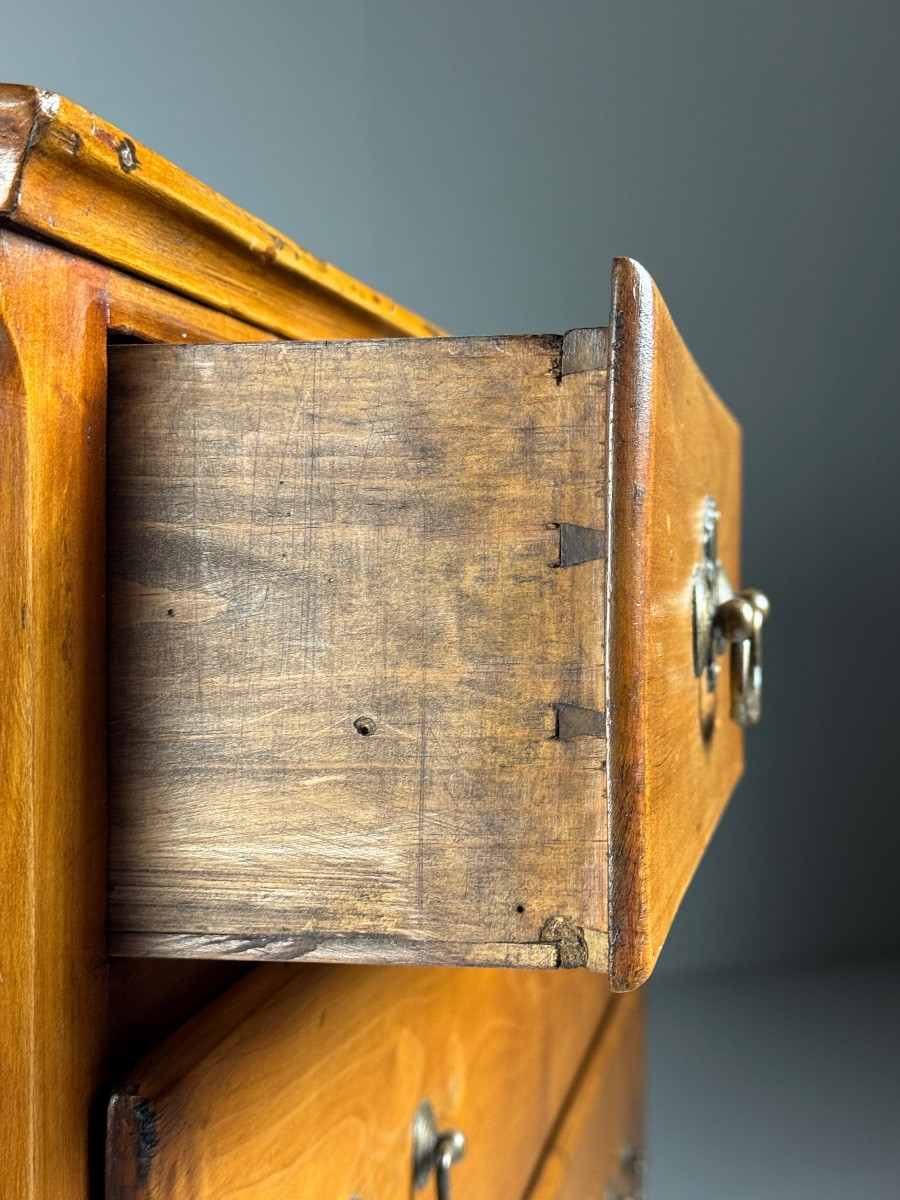 English Chest Of Drawers In Fruitwood, 19th Century-photo-5