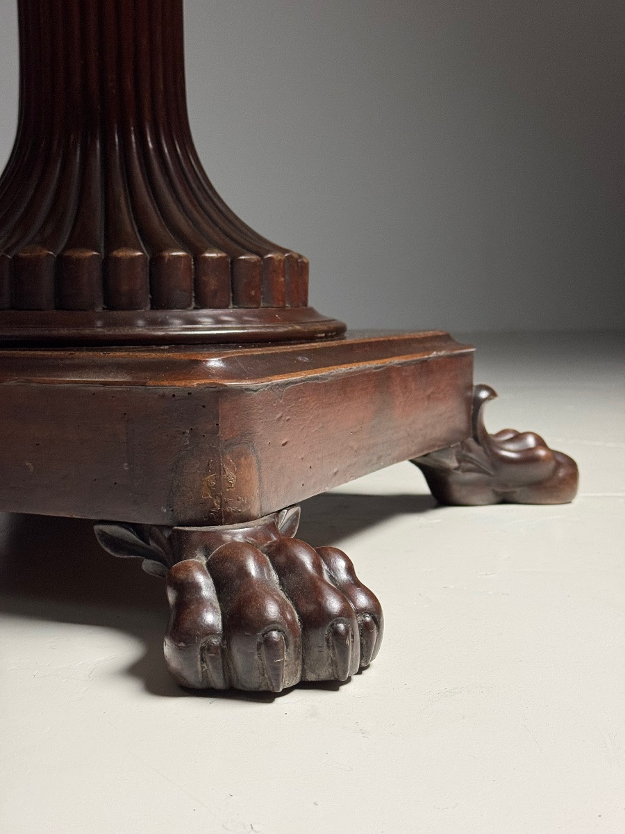 Table centrale en acajou, XIXe siècle-photo-3