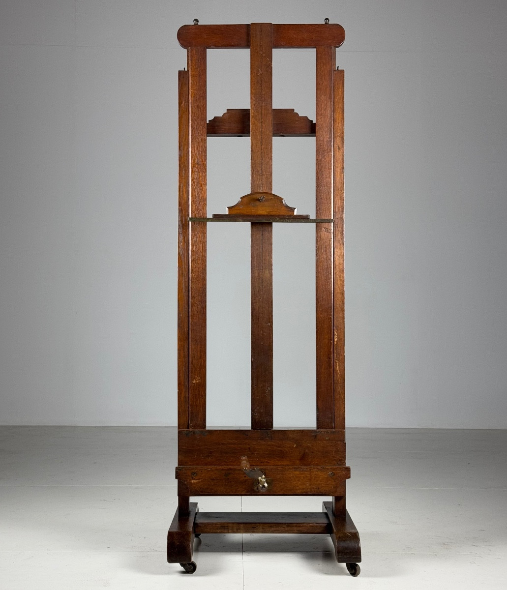 Antique 19th Century English Oak Painter's Easel