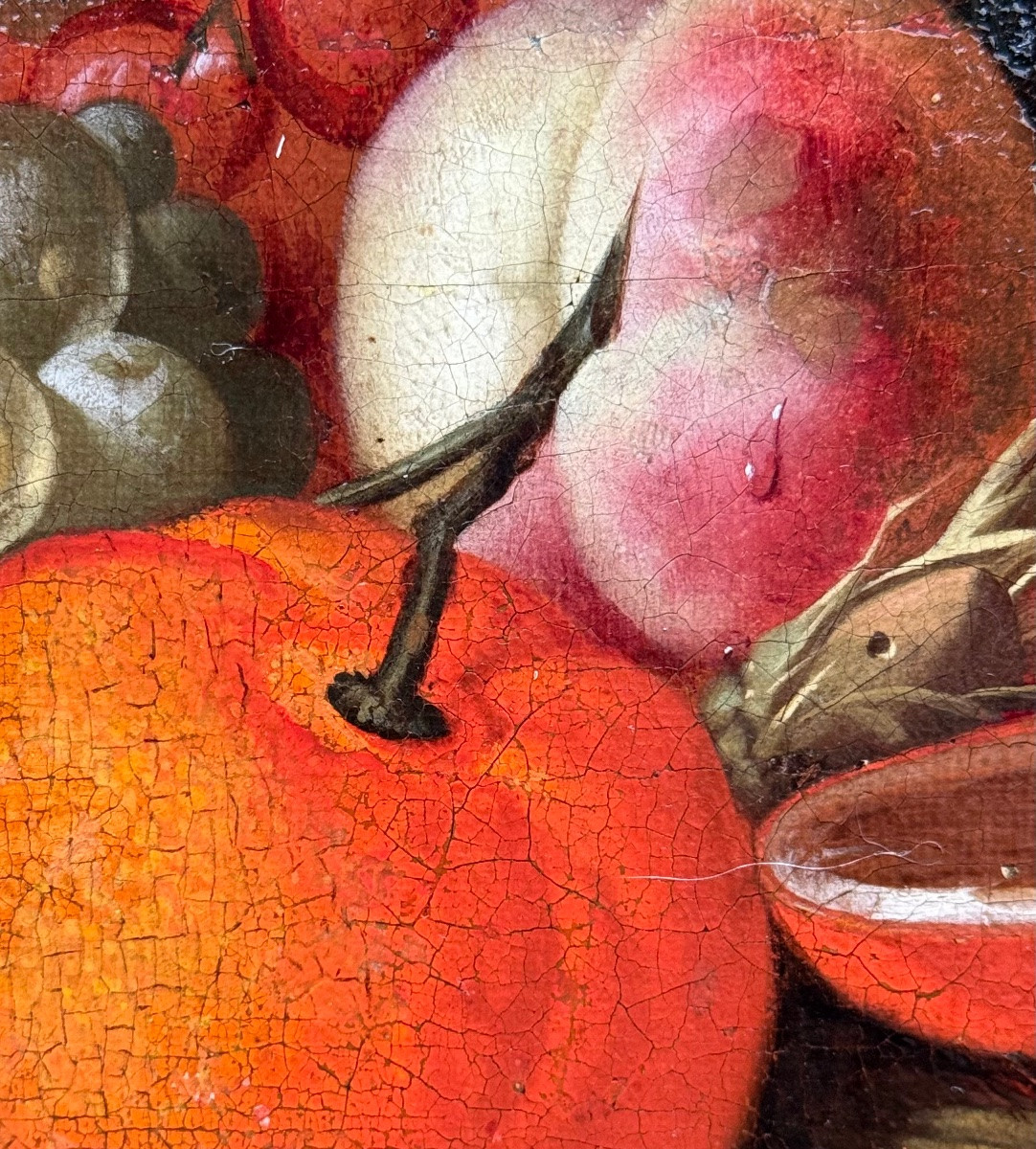 "jan Mortel (attr.) Dutch Still Life With Fruit, Wine And Glass-photo-2