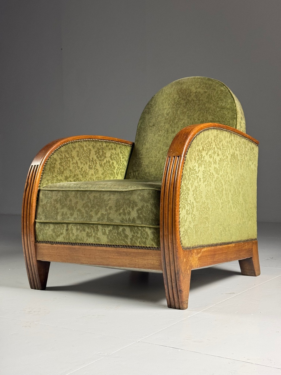 2 Art Deco Armchairs, 1930-1940-photo-4