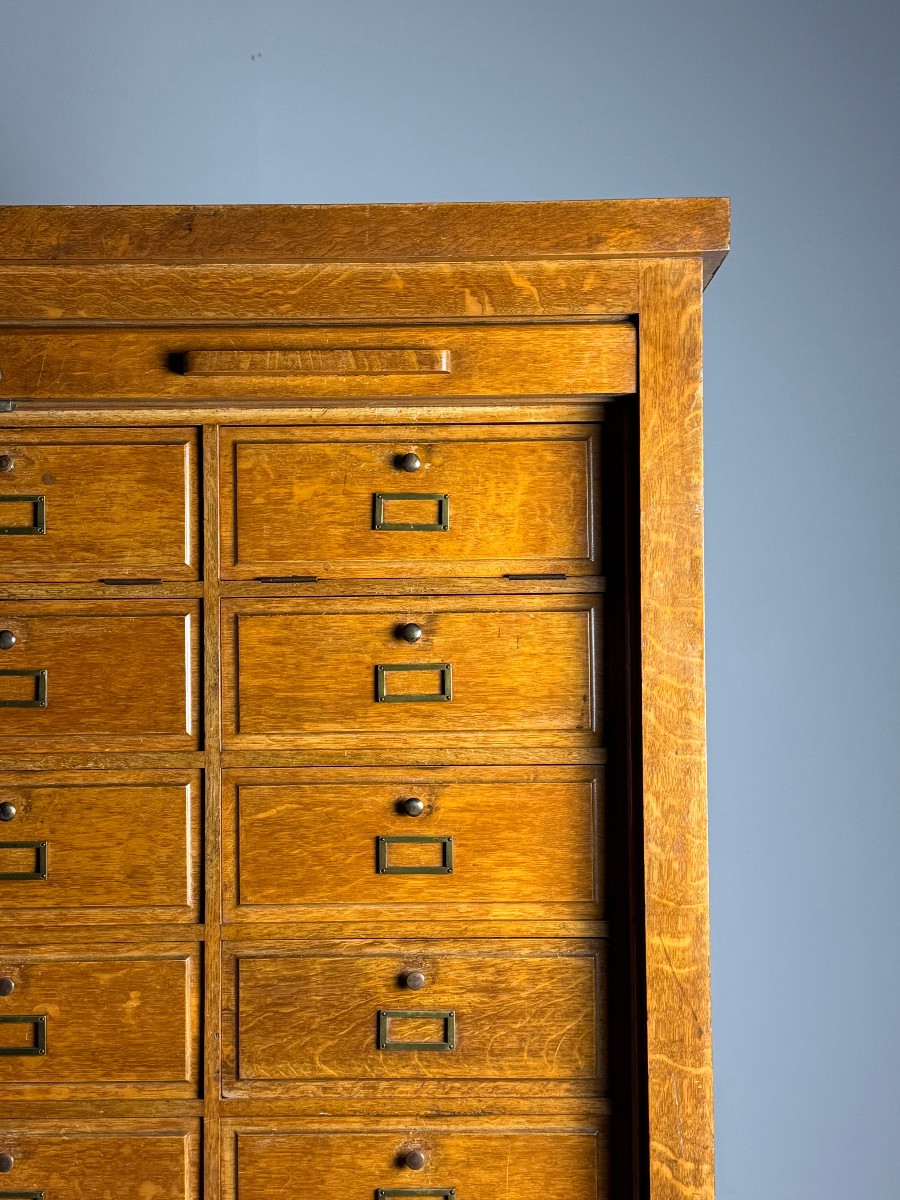 Oak Filing Cabinet, 1950-photo-5