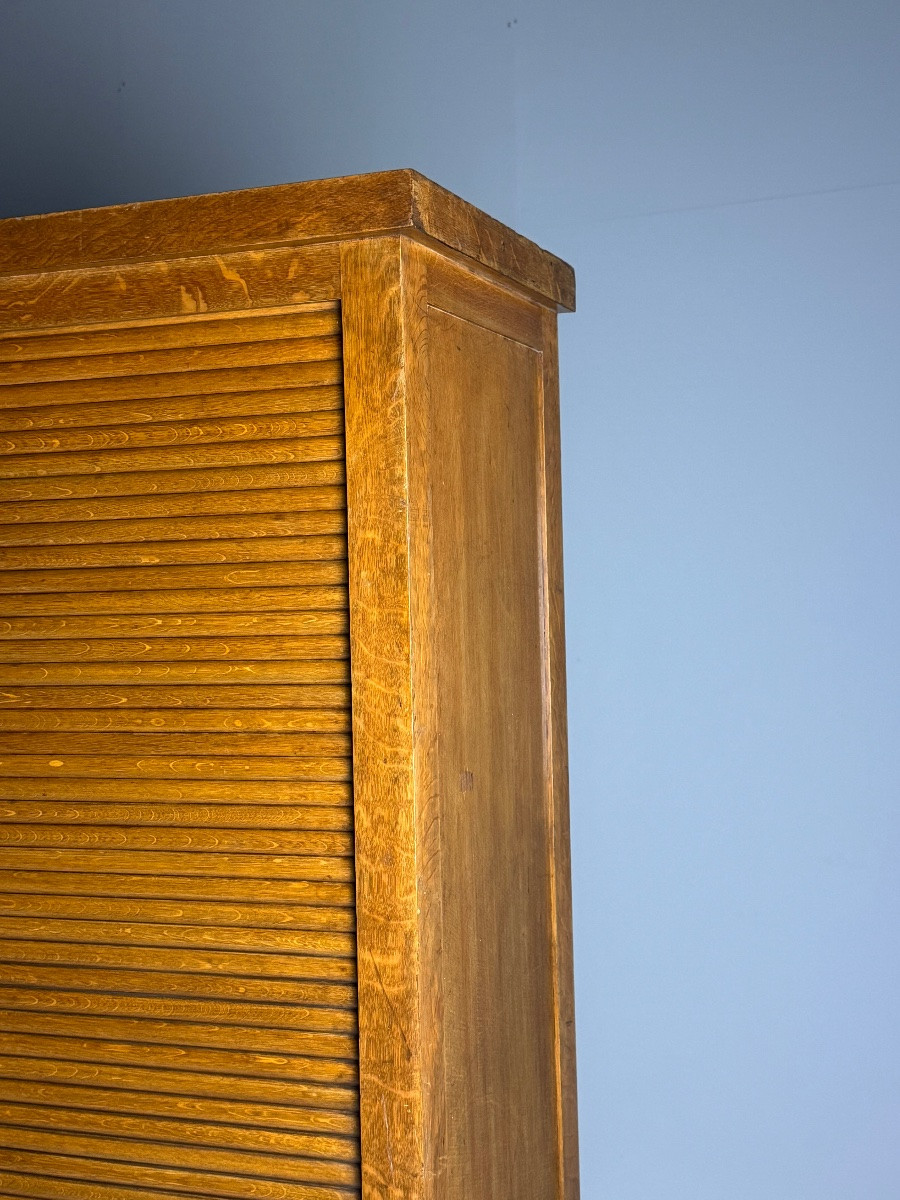 Oak Filing Cabinet, 1950-photo-8