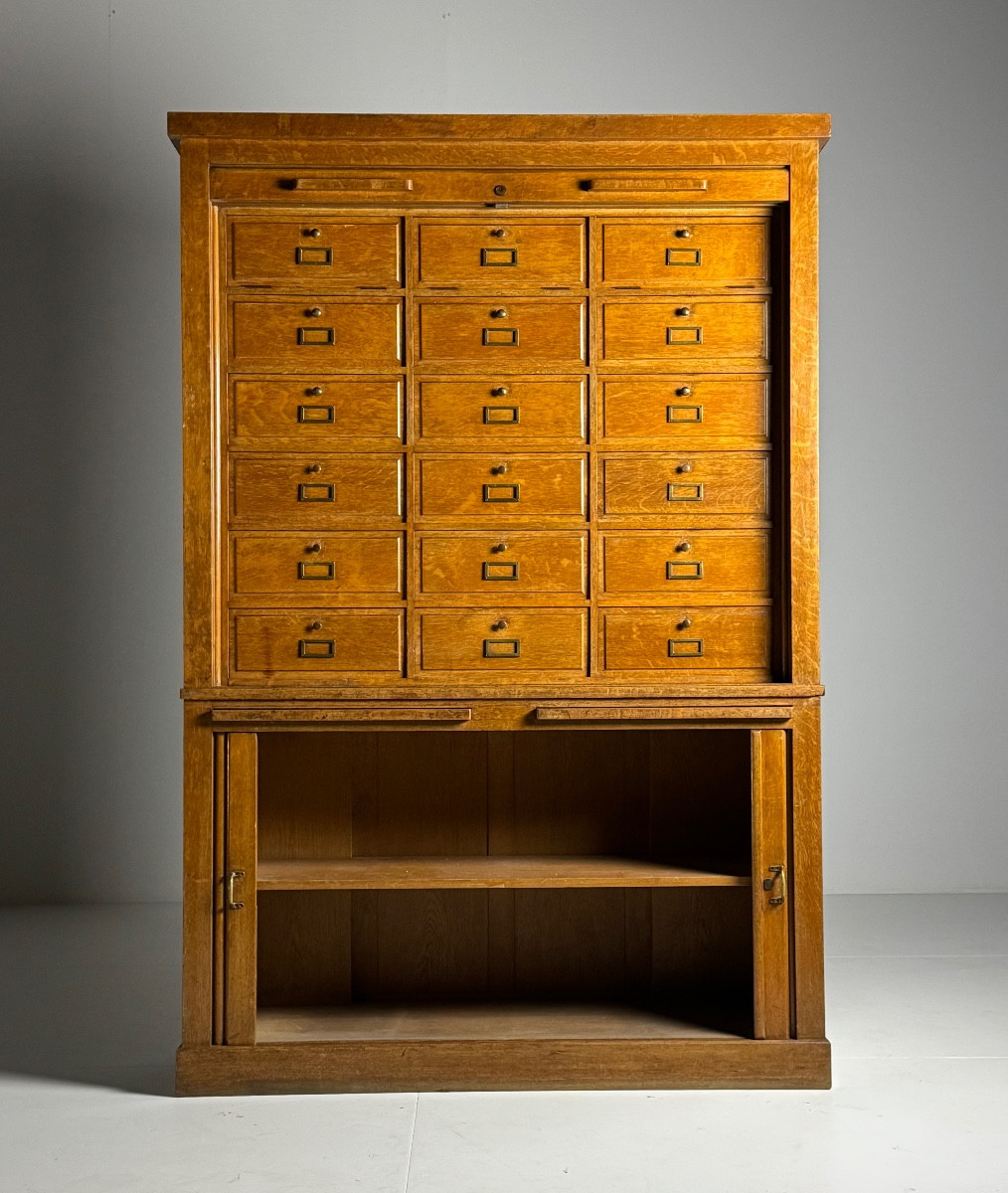 Oak Filing Cabinet, 1950