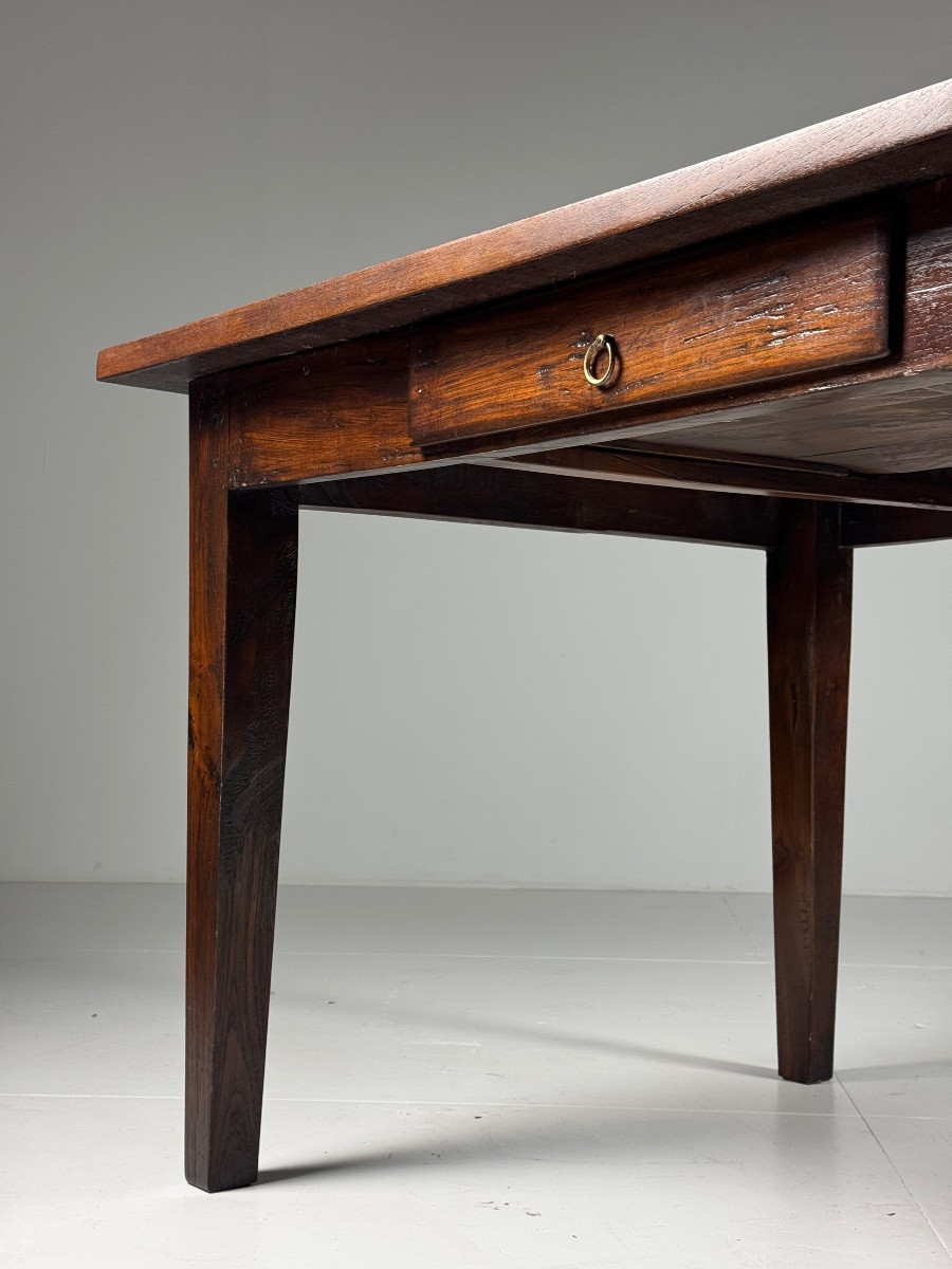 Table à manger rustique 220 cm-photo-8