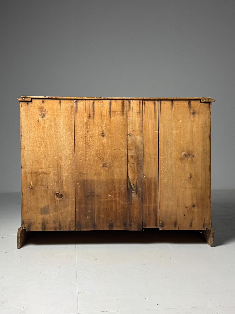 19th Century English Pine Chest Of Drawers-photo-4