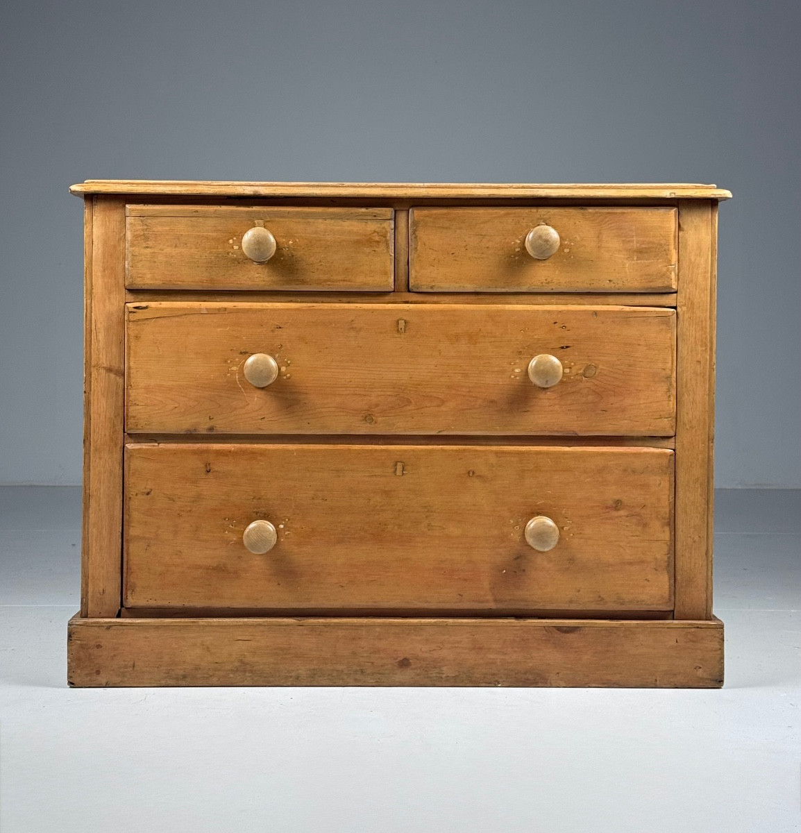 19th Century English Pine Chest Of Drawers