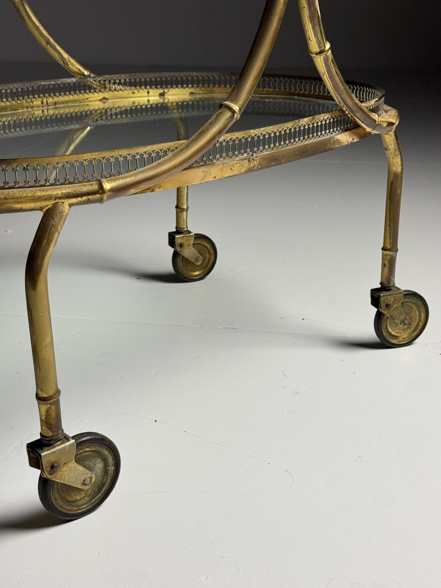 Faux Bamboo Service Trolley-photo-3