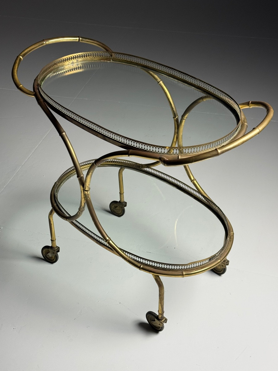 Faux Bamboo Service Trolley-photo-5