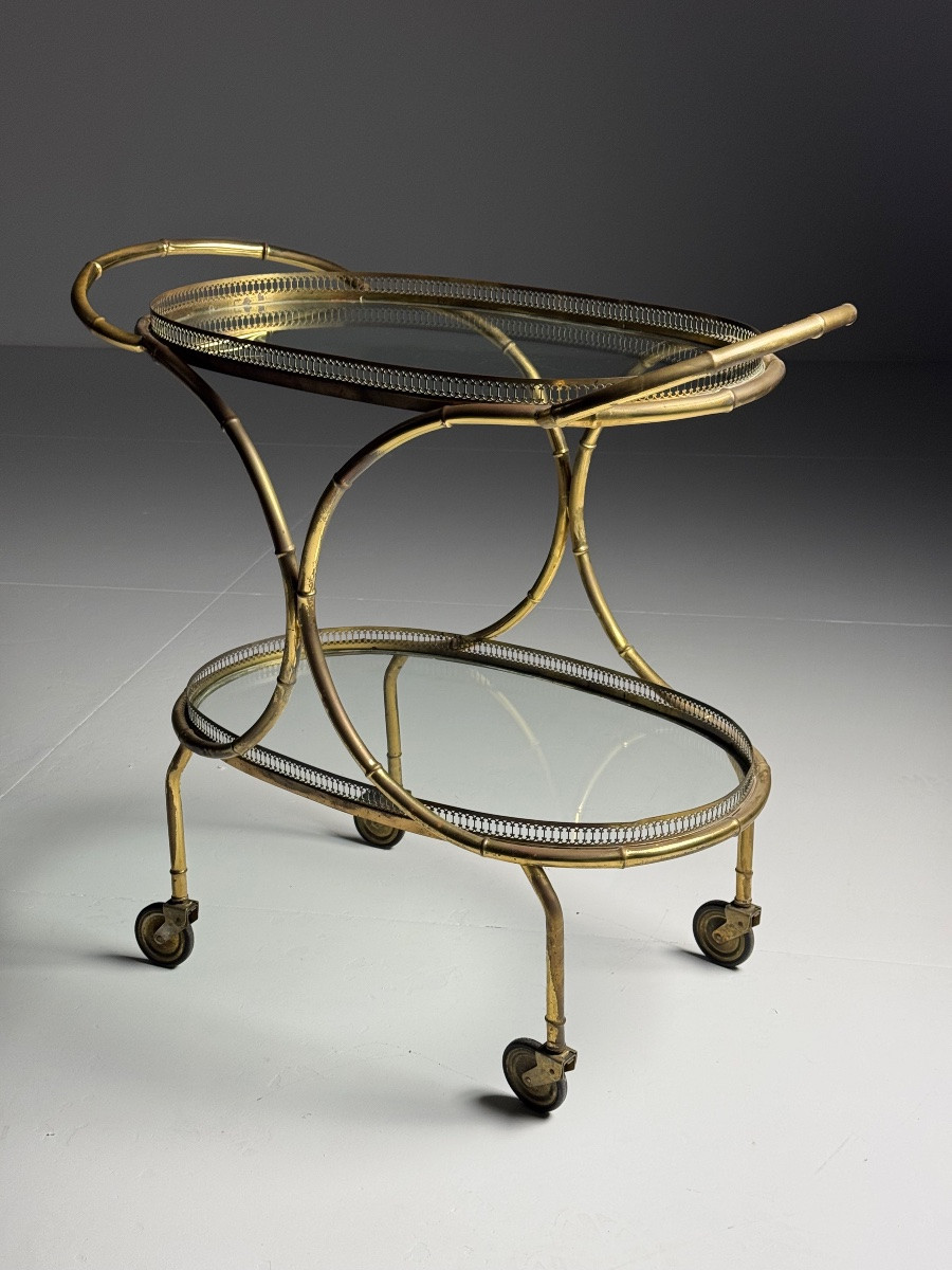 Faux Bamboo Service Trolley-photo-7