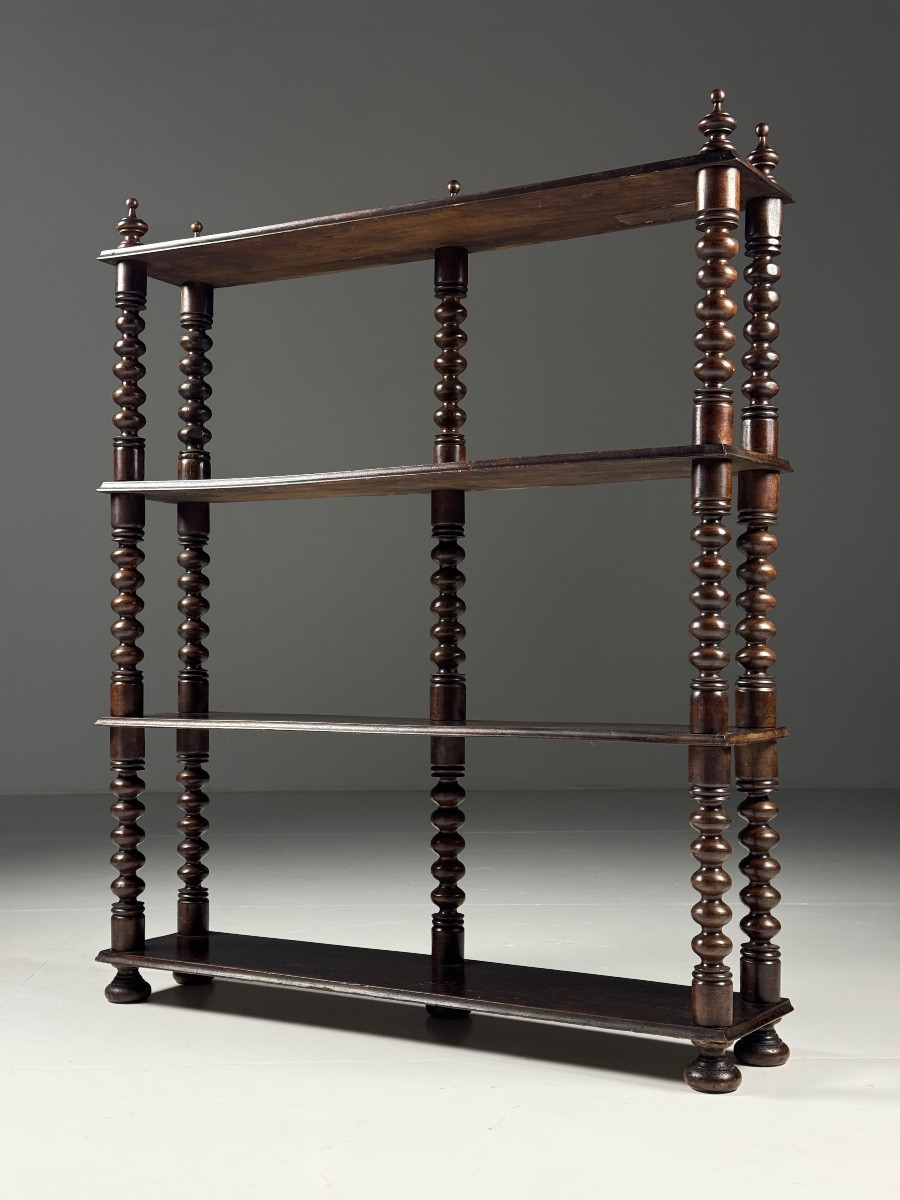 Étagère à livres Bobbin, française, vers 190-photo-3