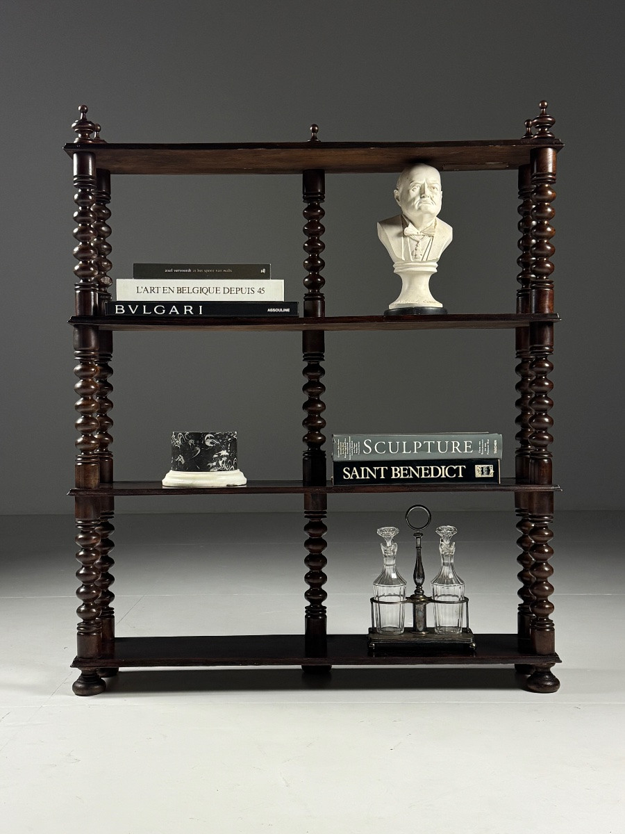 Étagère à livres Bobbin, française, vers 190-photo-4