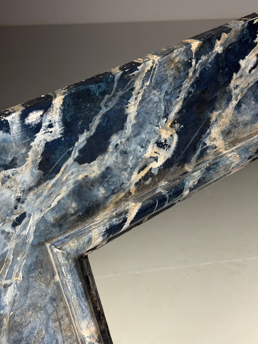 Faux Marble Painted Mirror 100 X 100-photo-6