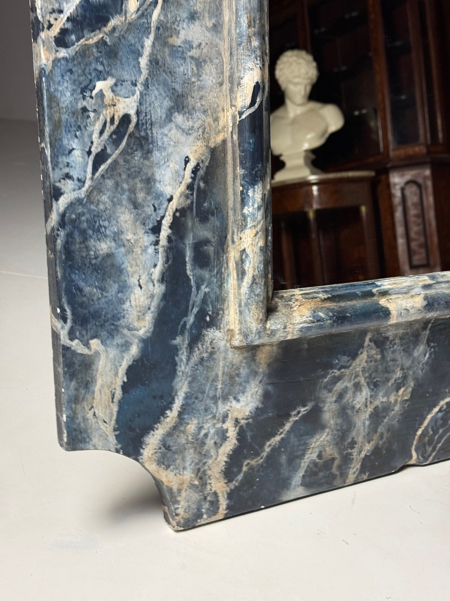 Faux Marble Painted Mirror 100 X 100-photo-7