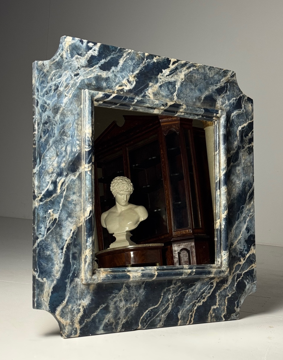 Faux Marble Painted Mirror 100 X 100