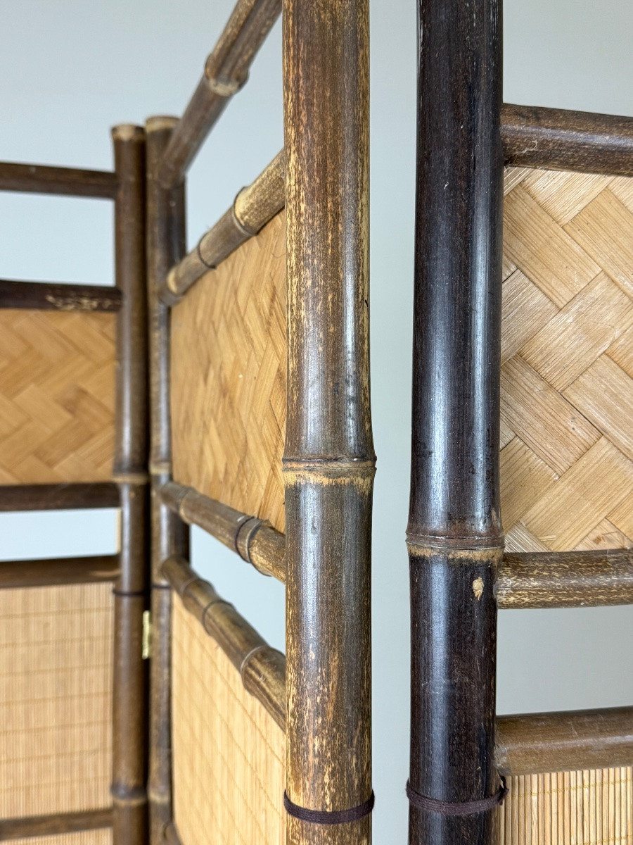 Paravent Faux Bamboo vintage-photo-2