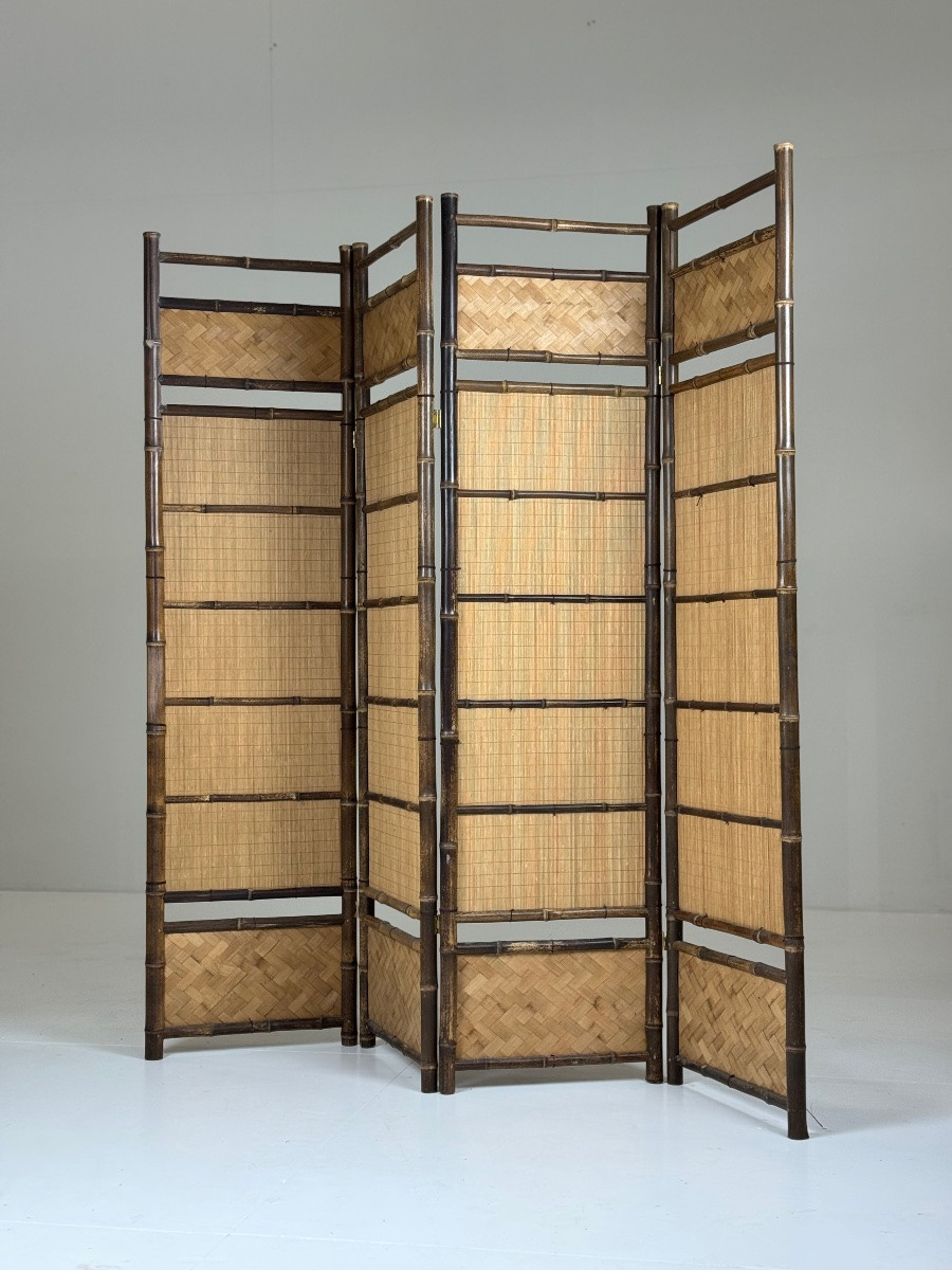 Paravent Faux Bamboo vintage-photo-8