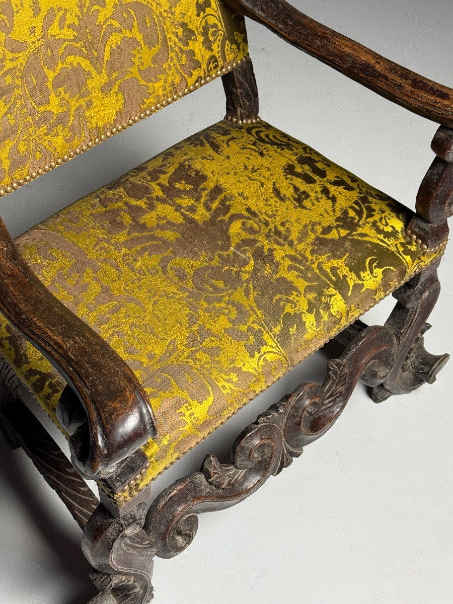 Fauteuil italien du XVIIIe siècle-photo-2