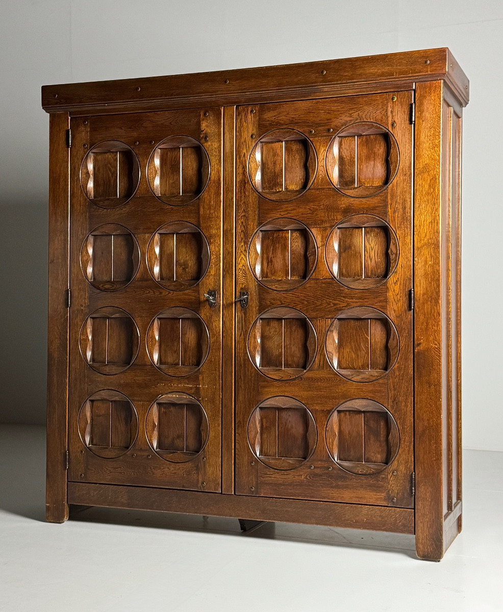 Brutalist Oak Cabinet, 1970