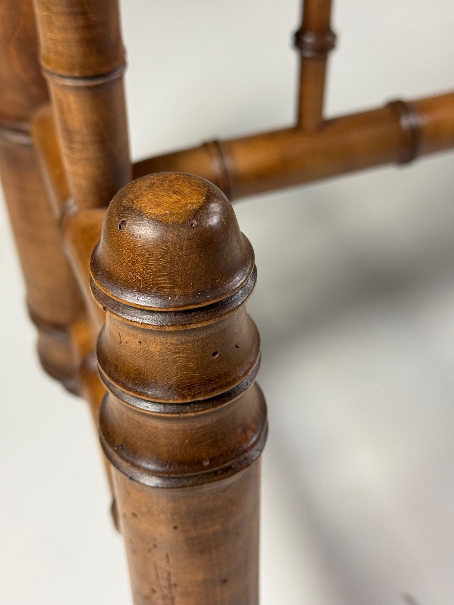 Miroir cheval en faux bambou-photo-2