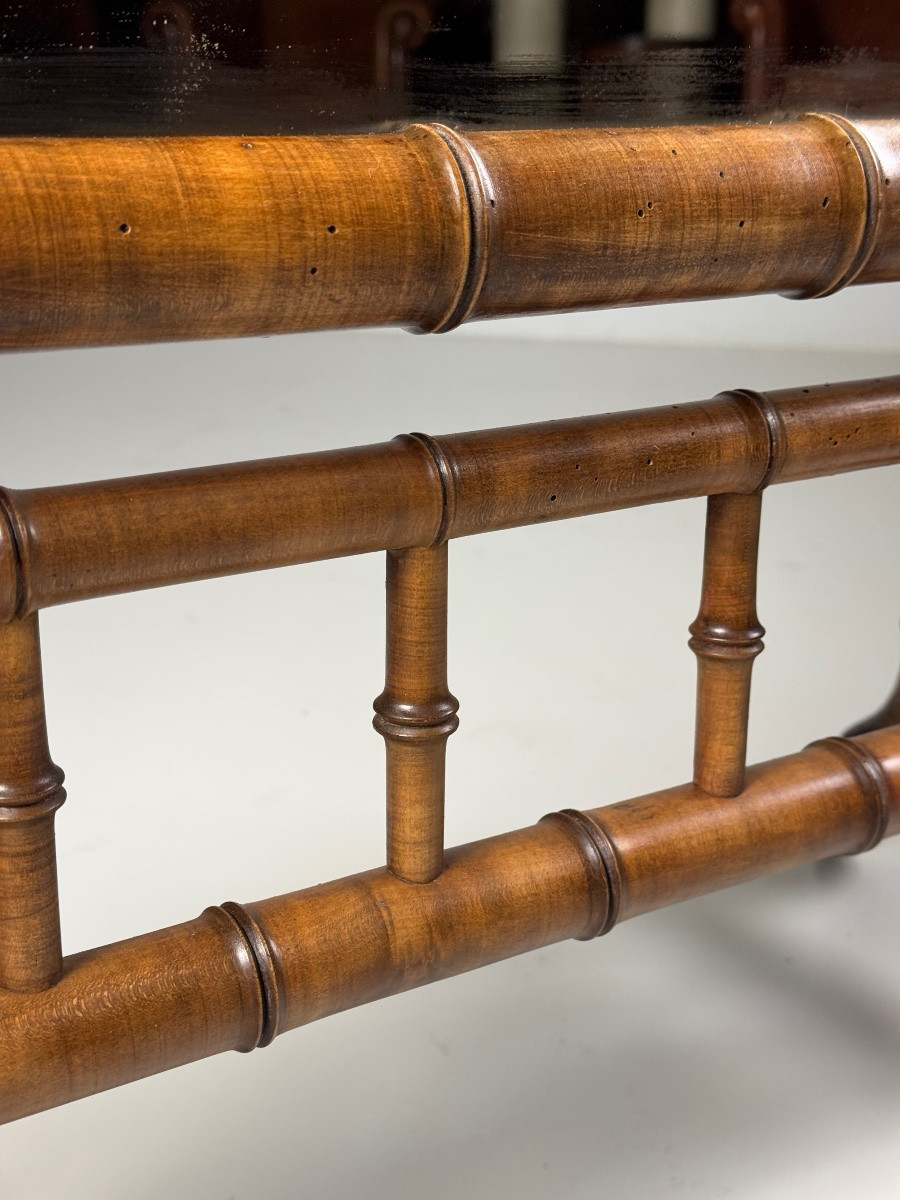 Miroir cheval en faux bambou-photo-6