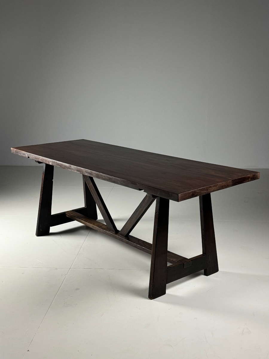 20th Century Italian Monastic Table-photo-8