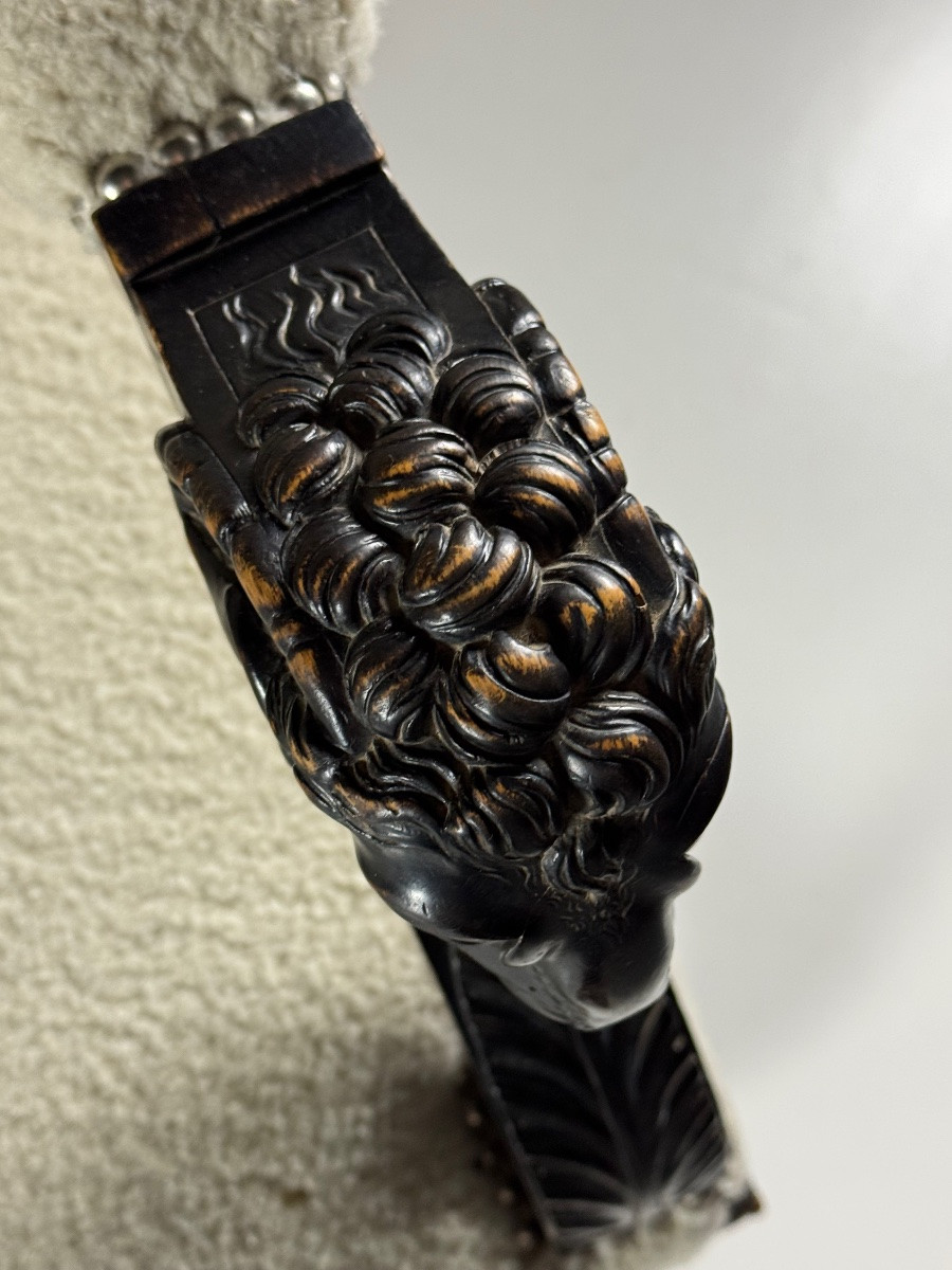 19th-century French Bench With Ram's Heads-photo-1