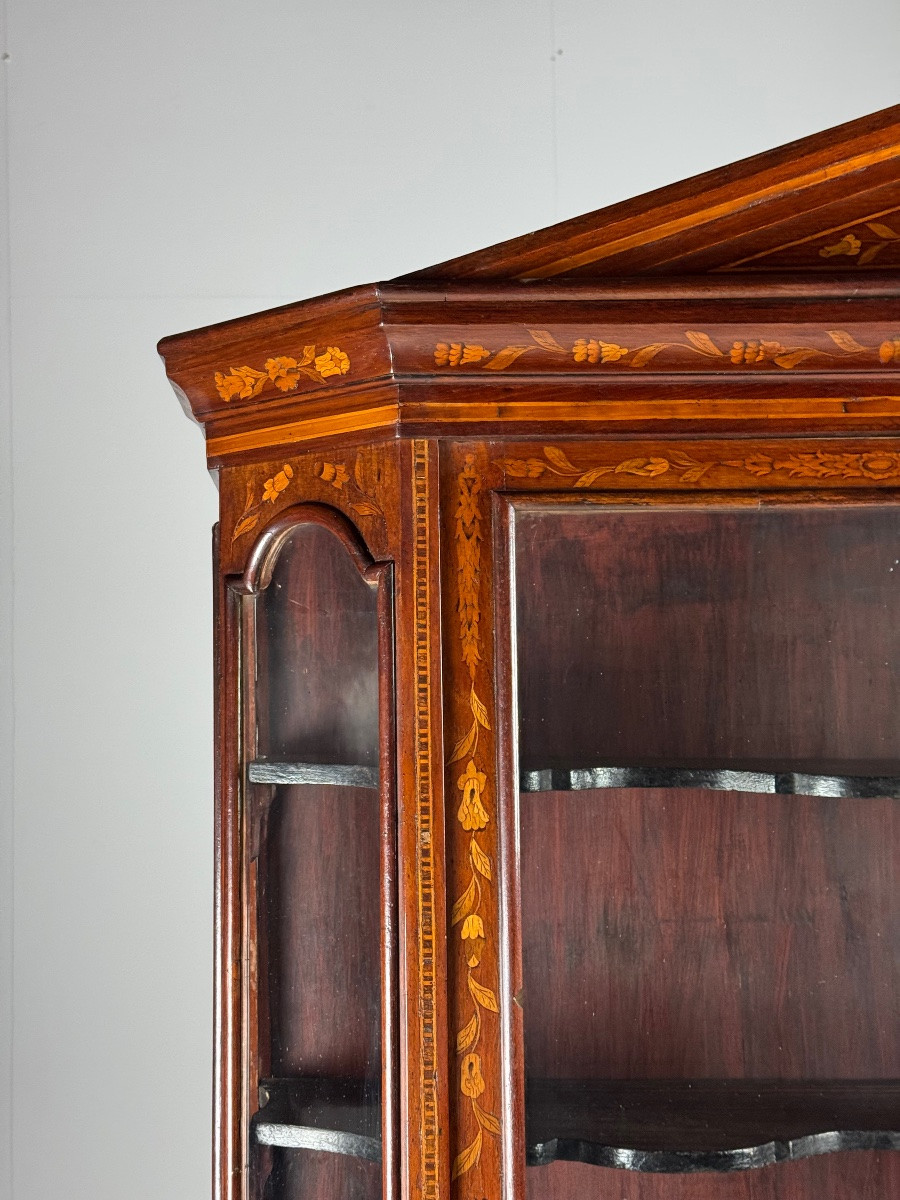 19th-century Dutch Marquetry Cabinet-photo-4