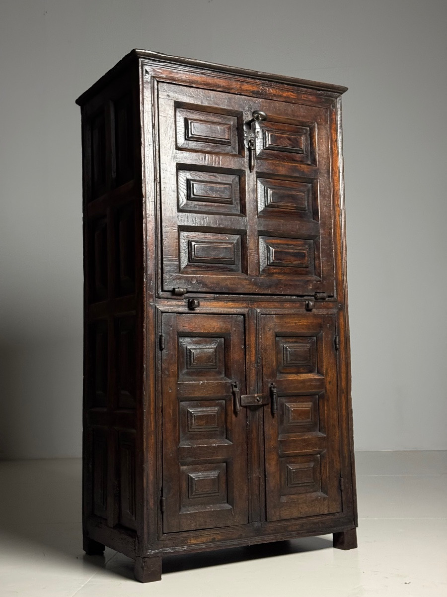 Spanish Wardrobe, Circa 1700, In Walnut-photo-3