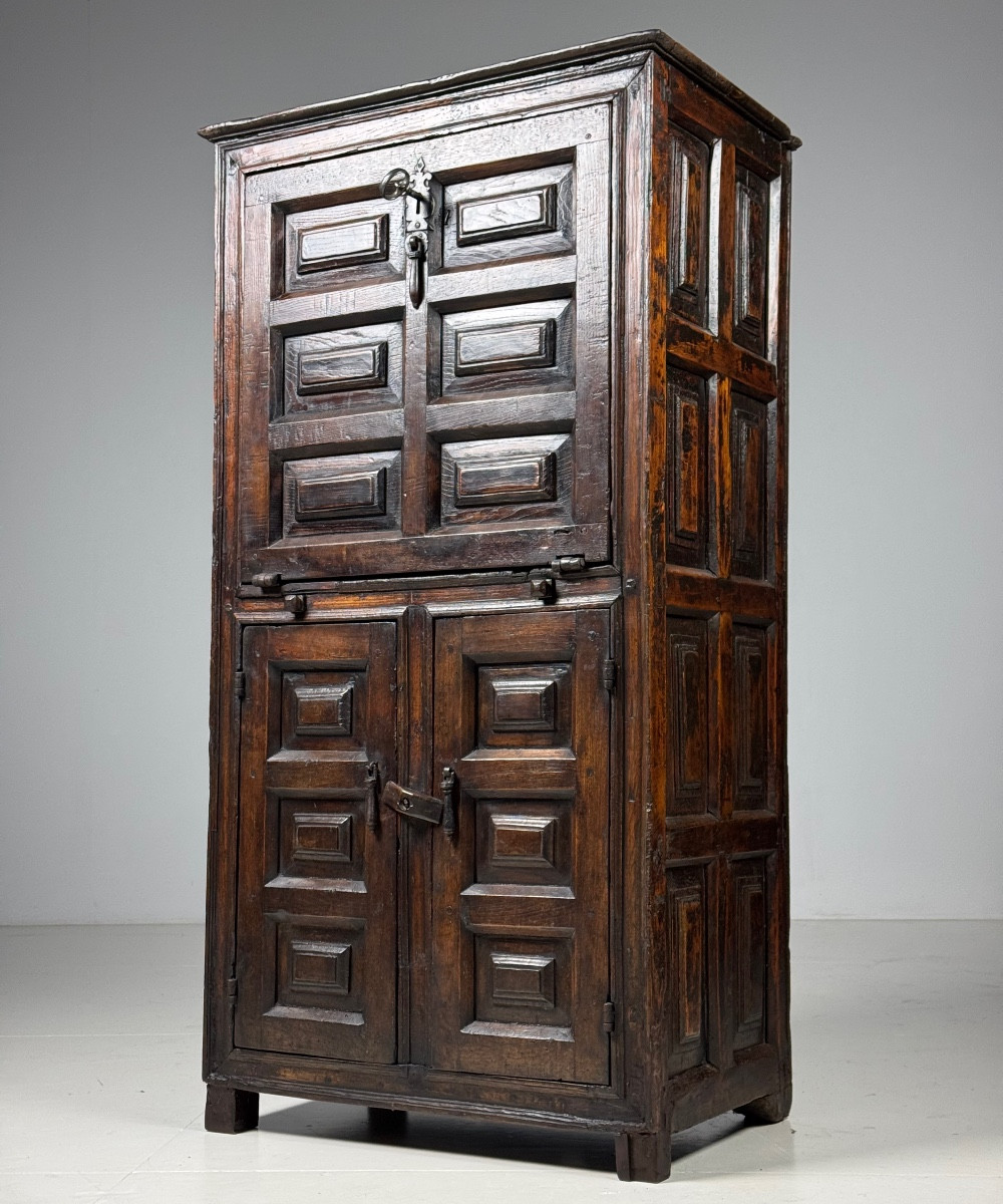 Spanish Wardrobe, Circa 1700, In Walnut