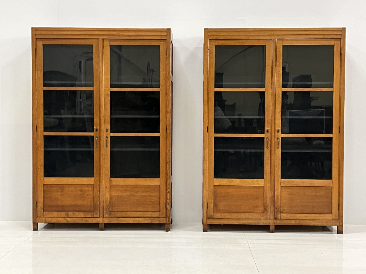 Lot de 2 bibliothèques Art déco-photo-7