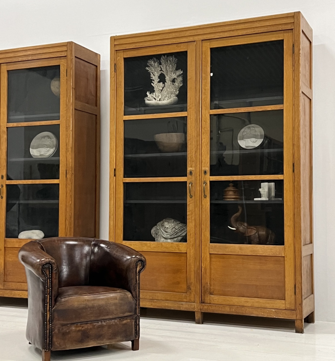 Lot de 2 bibliothèques Art déco