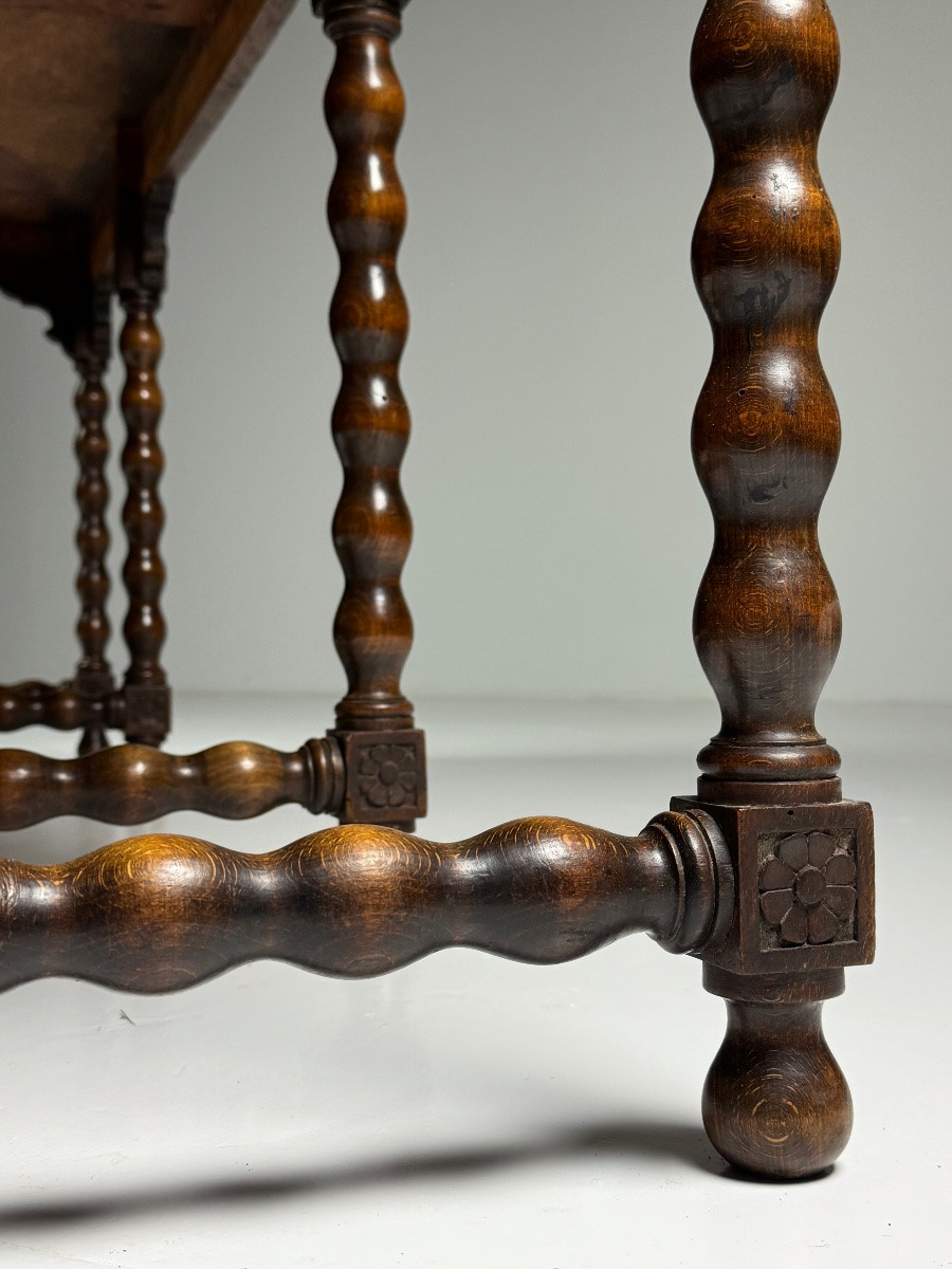 Table de magasin Bureau Bobbin en chêne antique-photo-5