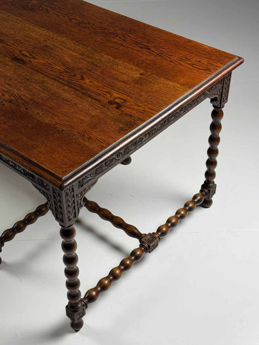 Table de magasin Bureau Bobbin en chêne antique-photo-7