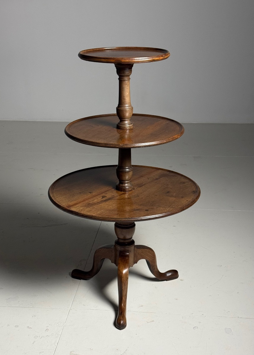 Table à plateau tripode anglaise en acajou-photo-2