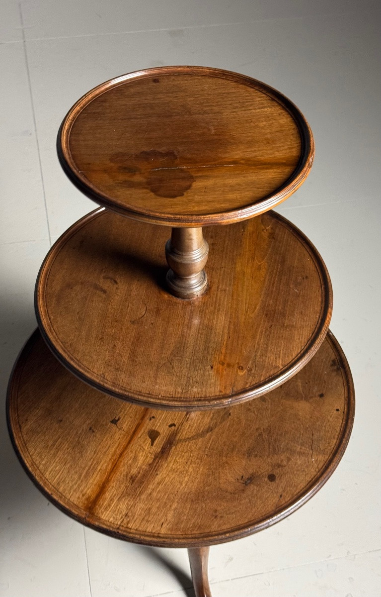Table à plateau tripode anglaise en acajou-photo-1