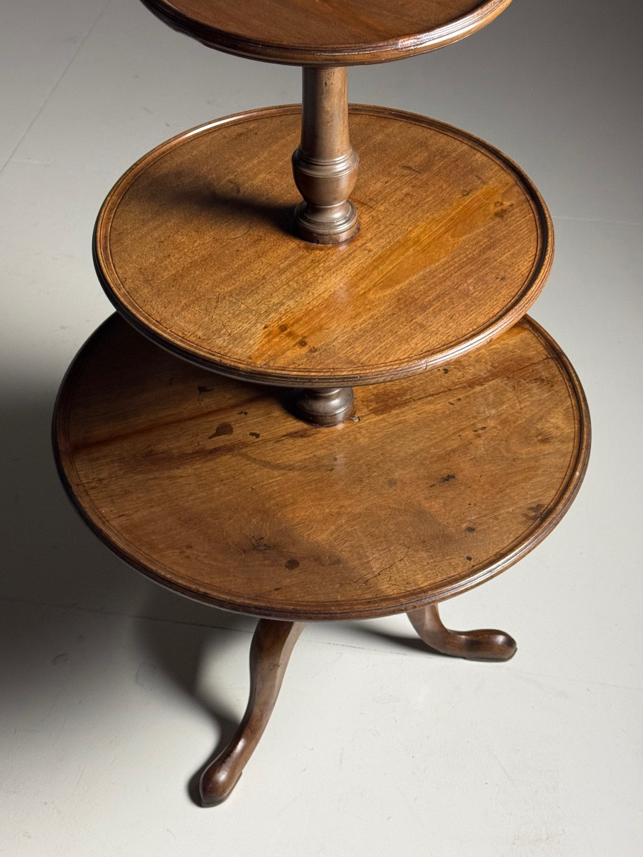 Table à plateau tripode anglaise en acajou-photo-3