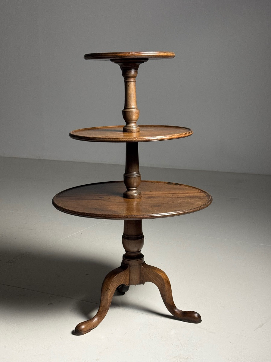 Table à plateau tripode anglaise en acajou-photo-4