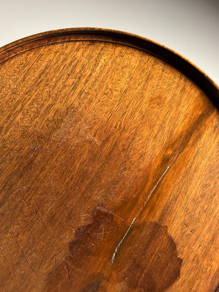 Table à plateau tripode anglaise en acajou-photo-7