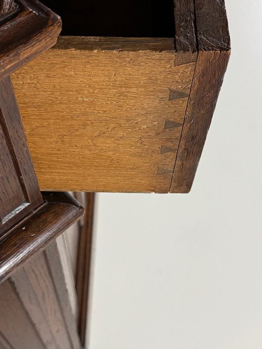 Bibliothèque 1960 chêne 365cm-photo-7