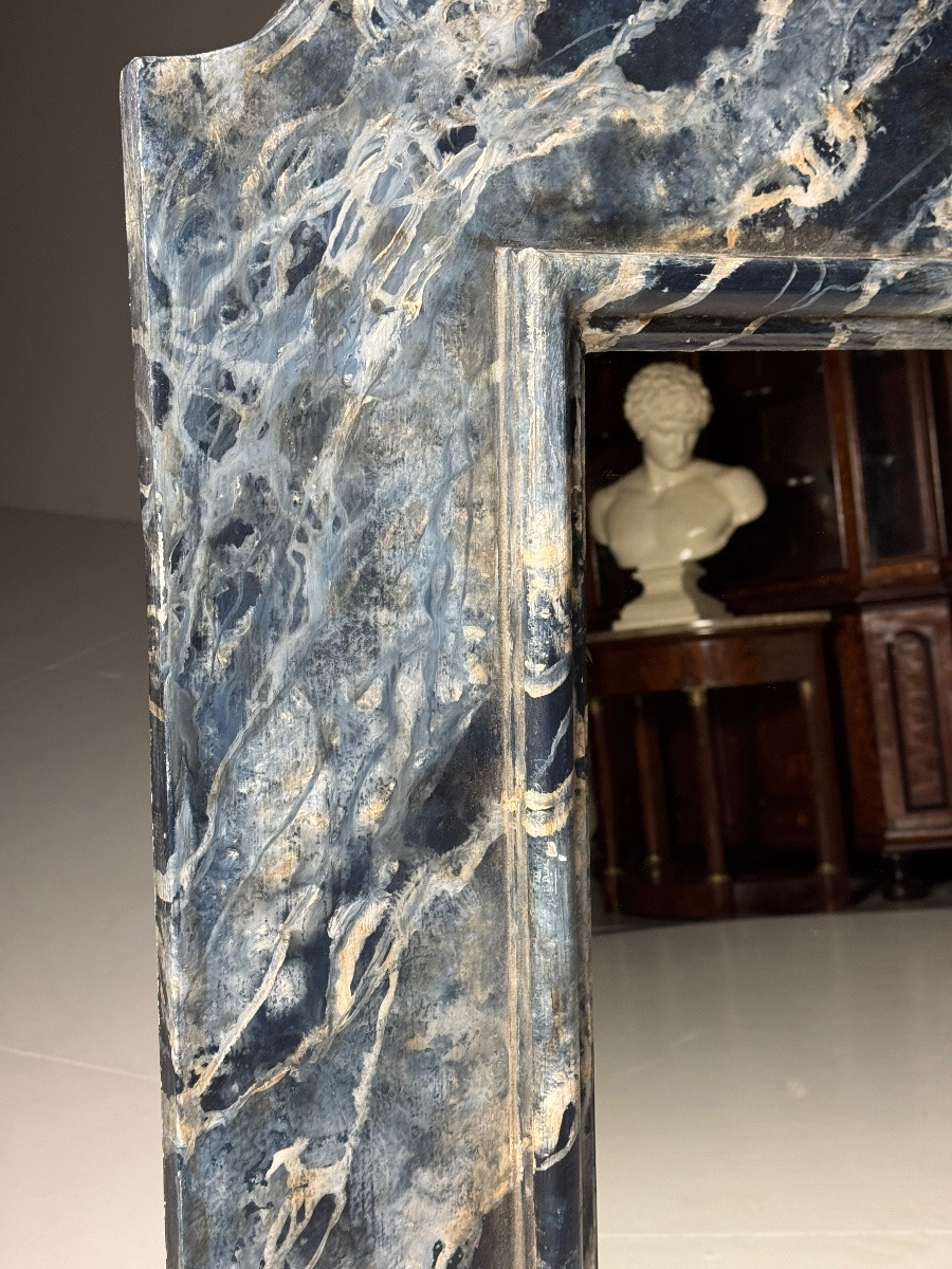 Miroir peint Faux Marbre 100 × 100-photo-4