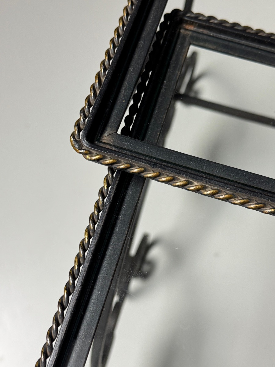 Set Of 3 Nesting Metal Tables, 20th Century-photo-3