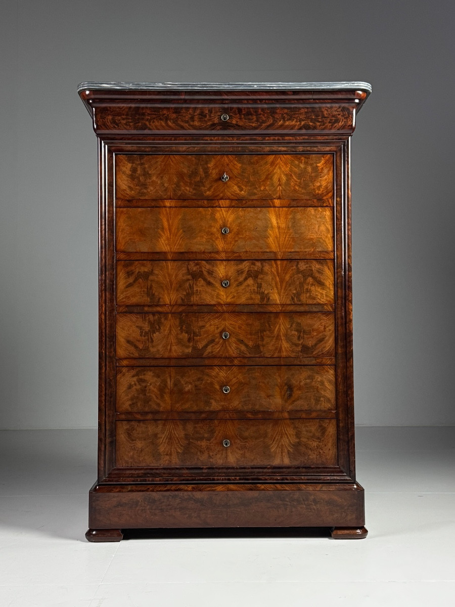 Louis Philippe French Mahogany Chest Of Drawers